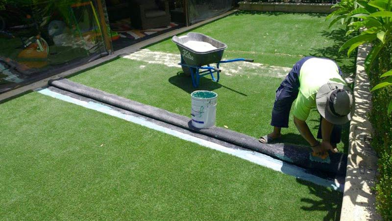 Installation of Synthetic Grass - DIY