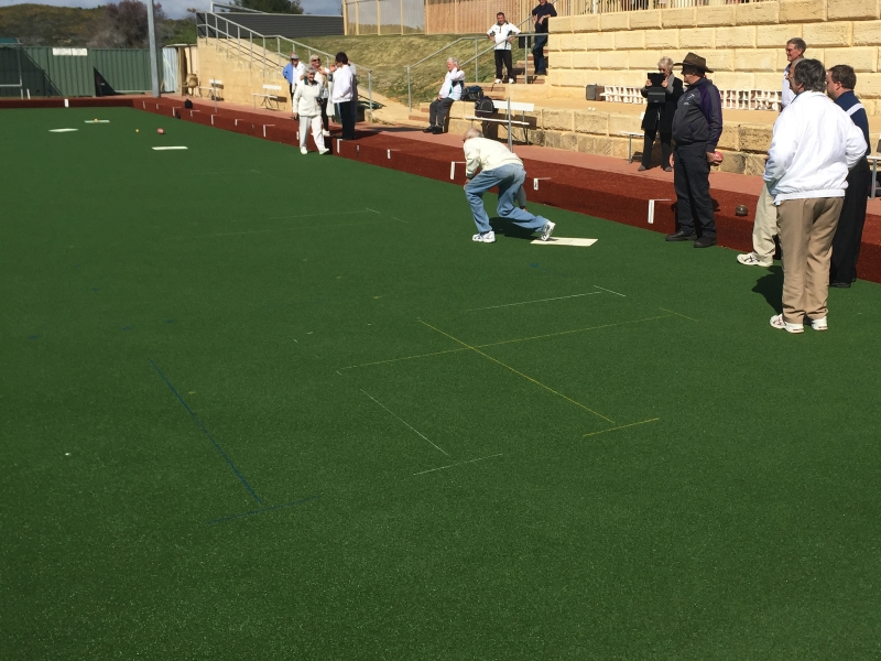 Lawn Bowls with Artificial Grass