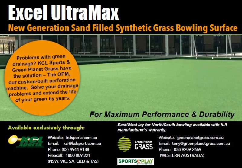 The solution for synthetic bowling green drainage problem