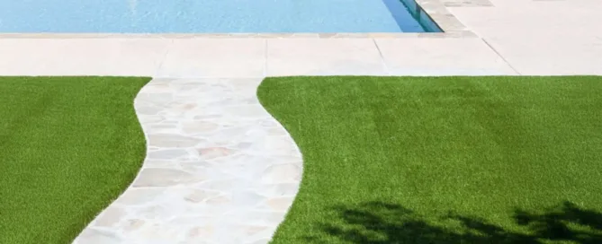 Synthetic Grass for Swimming Pool and Spa Areas