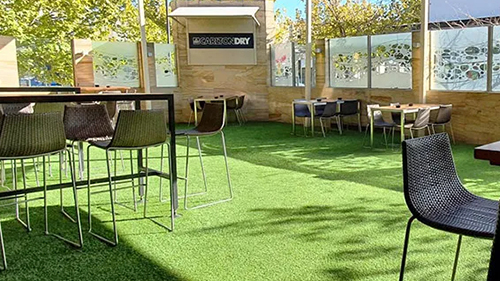 Rooftop artificial grass in Perth